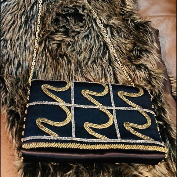 Evening Cocktail Purse Shoulder / Clutch Hand Bag - Picture 6 of 12